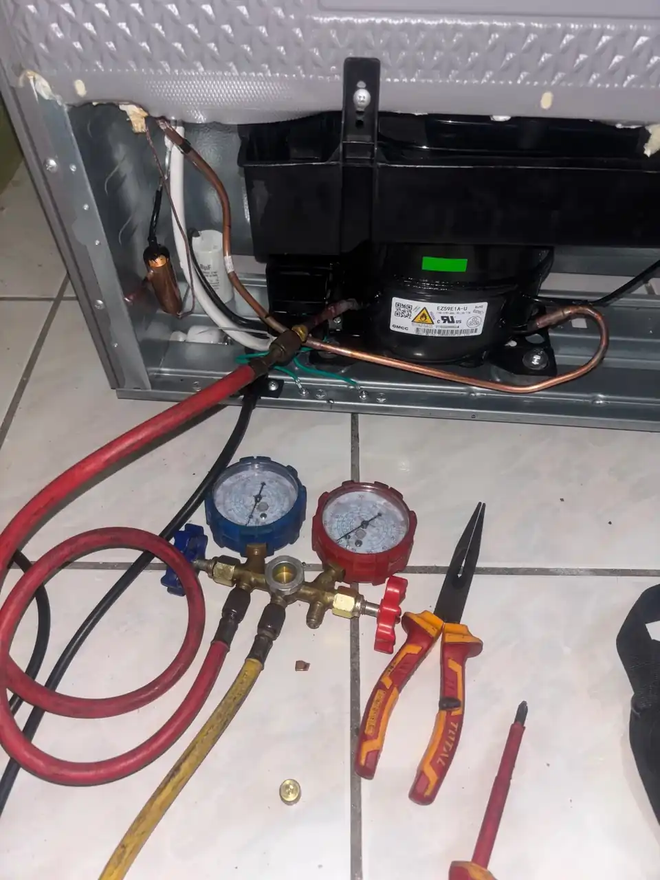 Compressor & refrigerant recharge